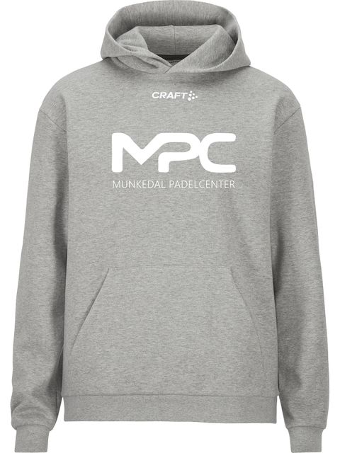 Craft Hoodie COMMUNITY 2.0, Grey Melange (Munkedal Padel Center)